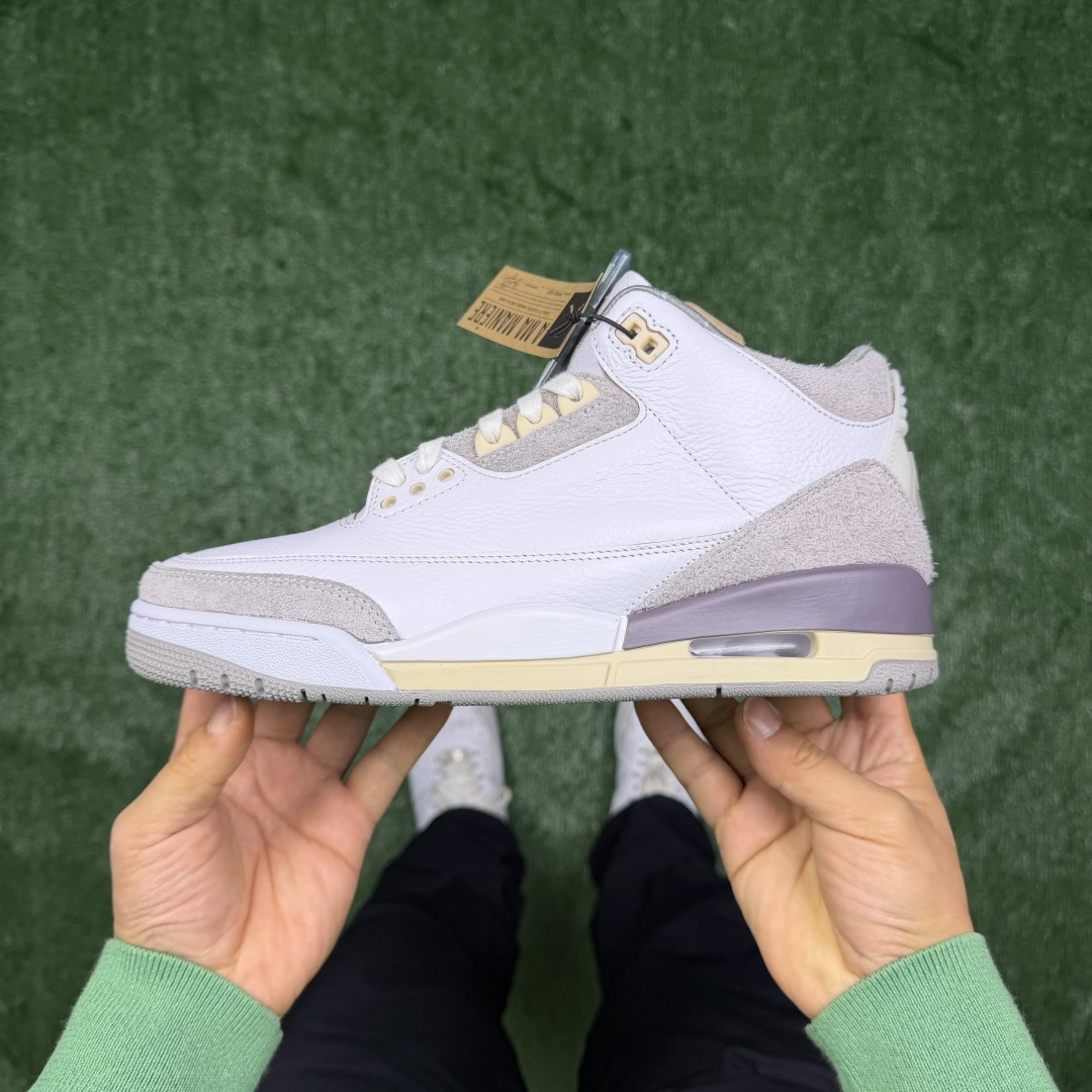Air Jordan 3 x A Ma Maniére « Violet Ore » — Blanc / Gris / Violet