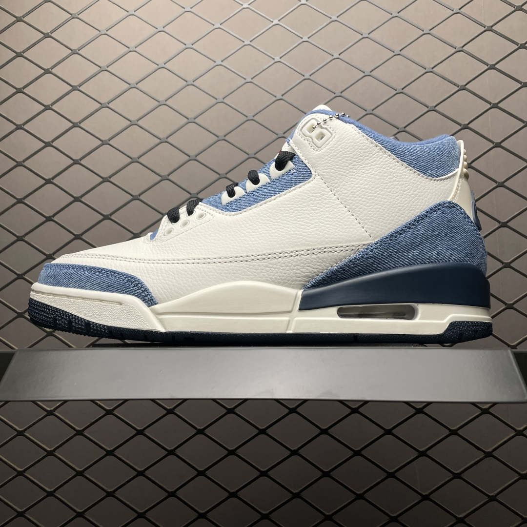 Air Jordan 3 x Levi's — Blanc / Denim